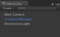 scene hierarchy with truesyncmanager