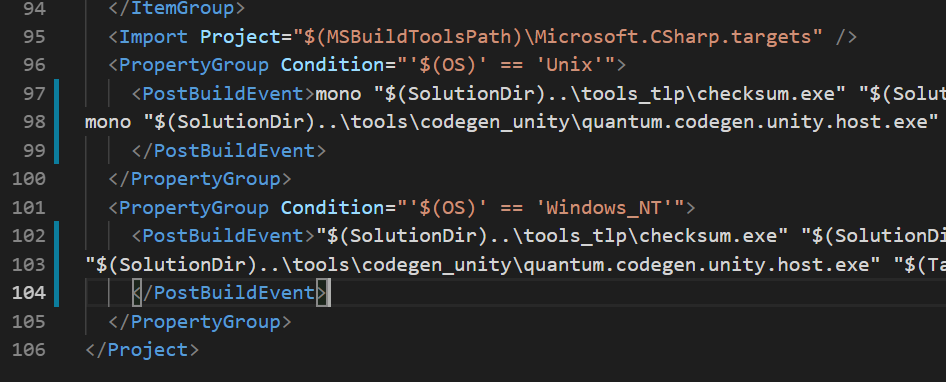 quantum.systems.csproj screenshot