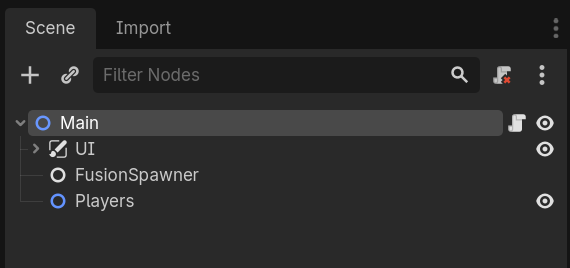 Main Scene Structure
