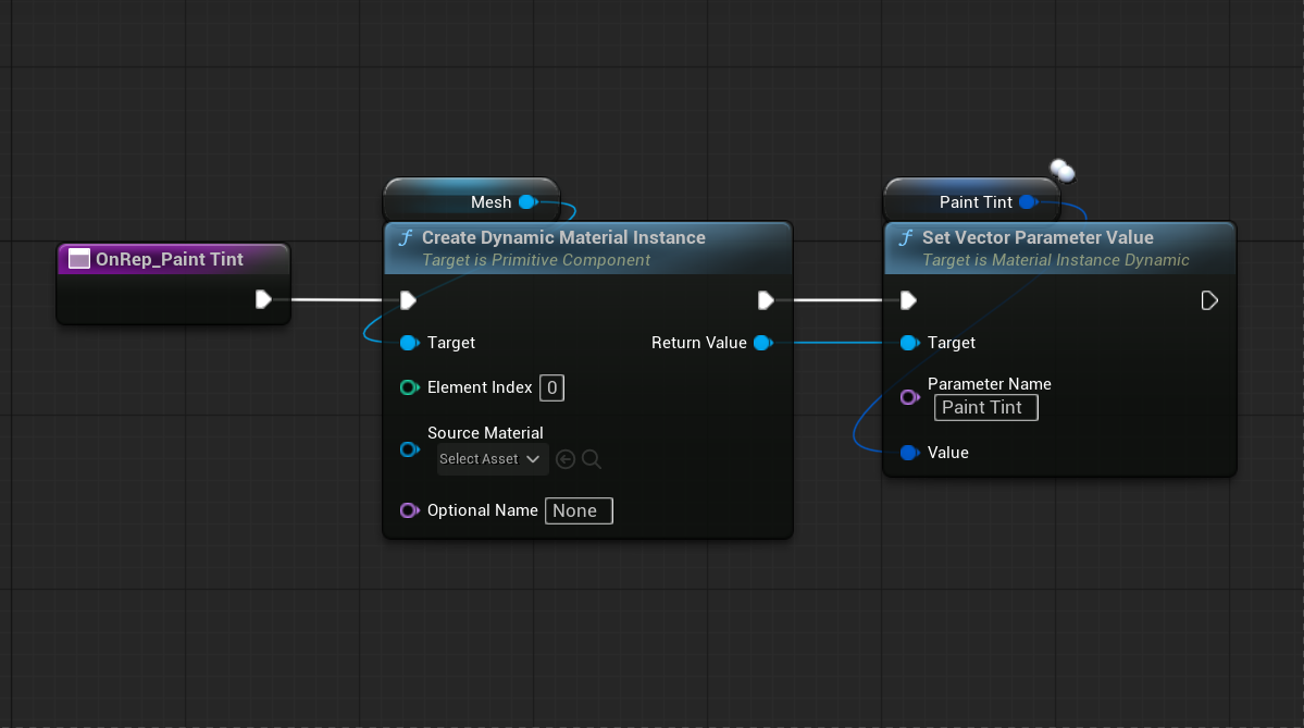 PaintTint On Rep BP logic
