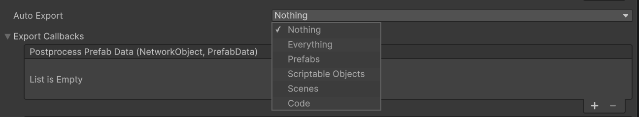 AutoExport field on FusionPluginProjectSettings