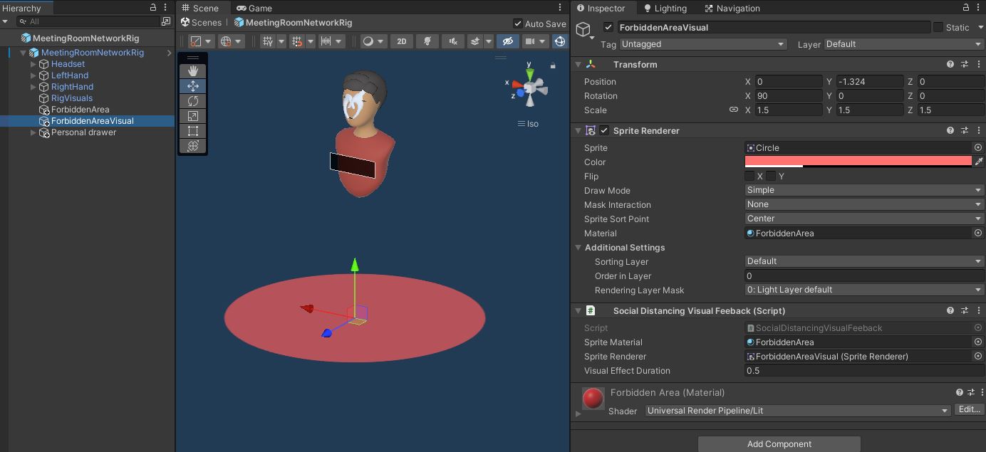 fusion xr-prototyping-modules social distancing socialdistancingvisualfeeback