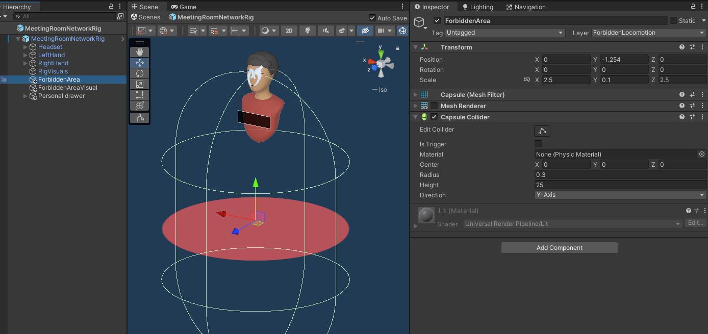 fusion xr-prototyping-modules 사회적 거리두기 forbiddenarea