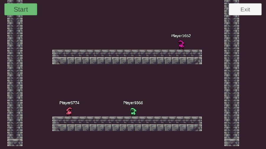 Lobby level with the Start Game button of the host