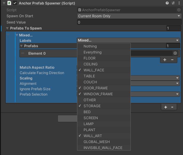 Anchor Prefab Spawner Label