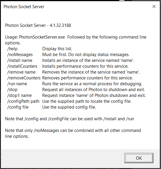 PhotonSocketServer help