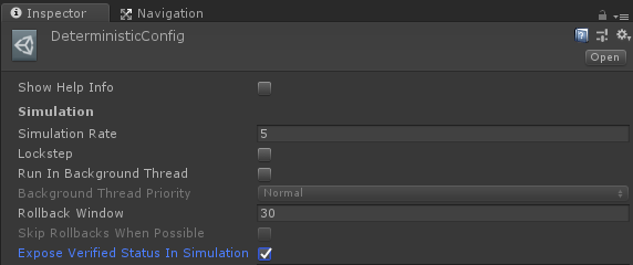 Deterministic Config