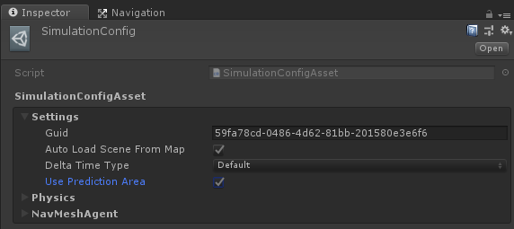 Simulation Config