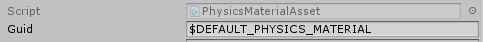 Simulation Config Material Name