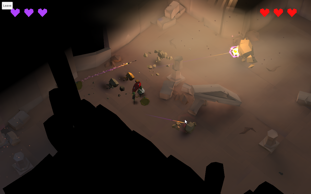 dungeon screenshot with two players
