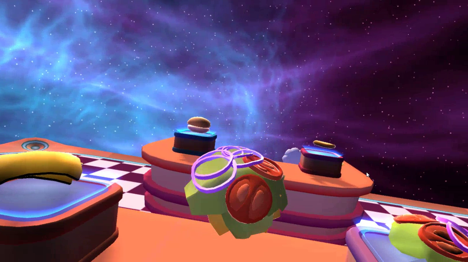 sample space diner preparing