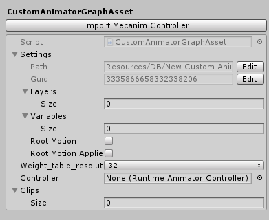 custom animator default
