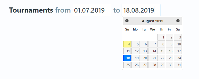 dashboard schedule selector image