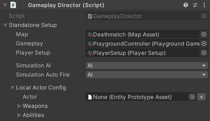 fps template gameplay director