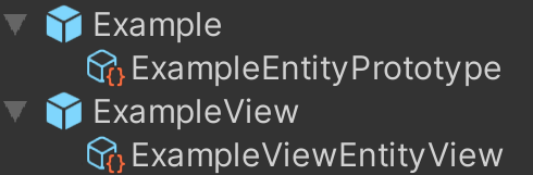 entity prototype with entity view
