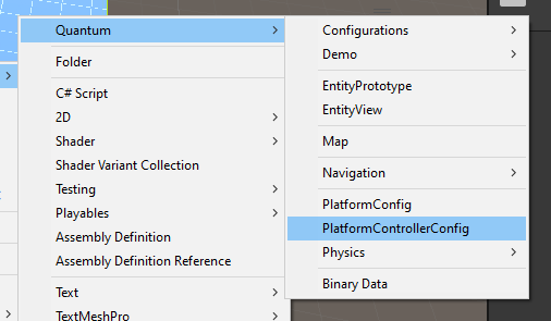 creating platform config