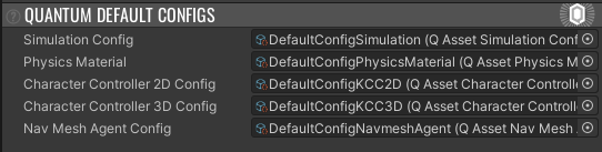 Default Configs