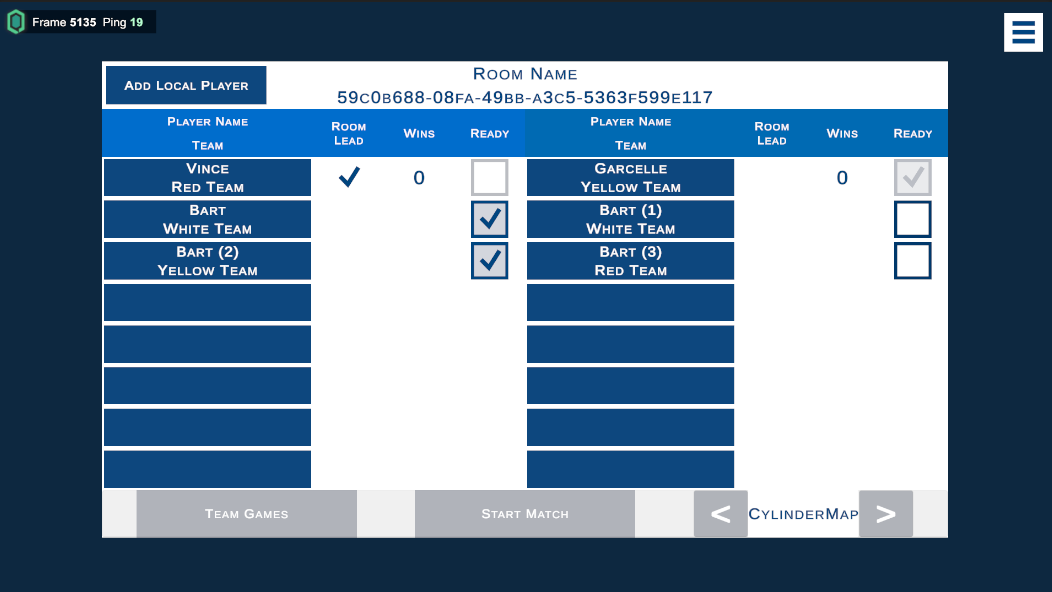 Waiting room, team game