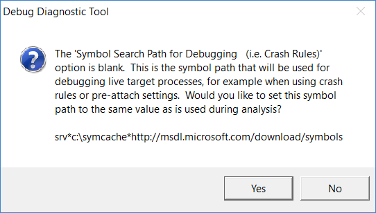 Symbol Search Path for Debugging