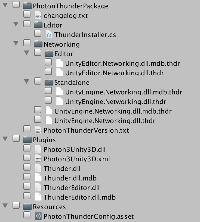 photon thunder package files