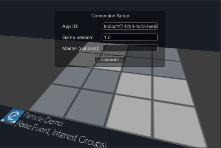 particle demo screenshot (unity3d sdk)