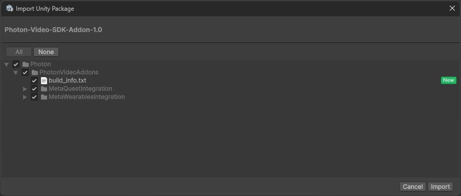 VideoSDK addon package installation