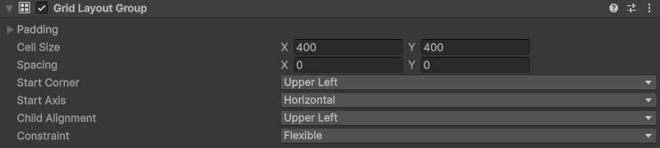 Grid Layout component
