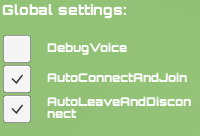 pun voice demo global settings